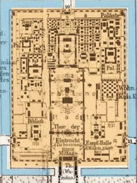 Click through to Map of the Palace Museum (Forbidden City) !